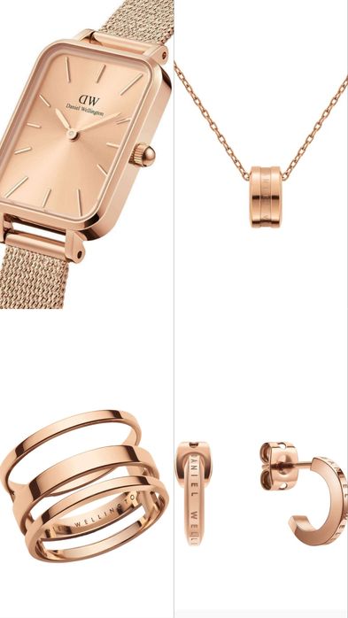 Biżuteria Daniel Wellington - różowe złoto.