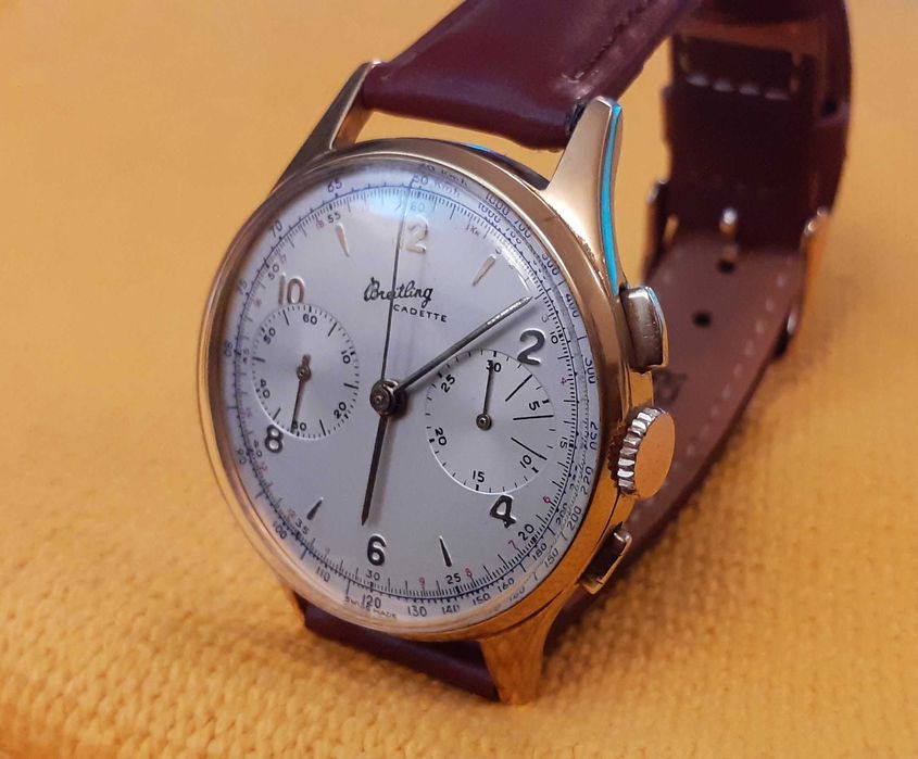 Breitling Cadette Chronograph de  1945, original, em excelente estado.