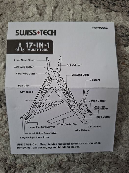 Swiss tech multitoole 3 sztuki .Nowe