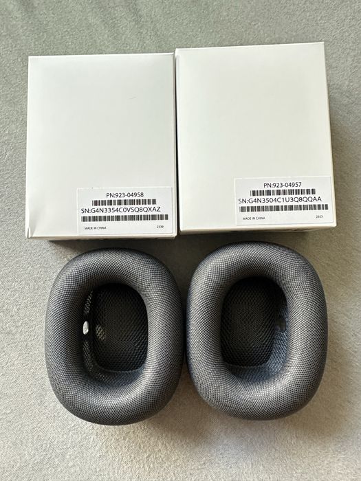 Oryginalne Poduszki do Apple AirPods Max - Black / Gąbki / Nauszniki