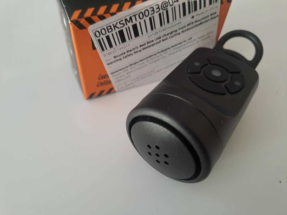 Elektroniczny dzwonek rowerowy z alarmem.