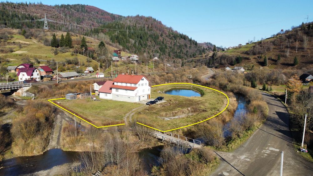 Гірська Вілла з Озером в Тернавці. База Відпочинку. Номери, Лазня.