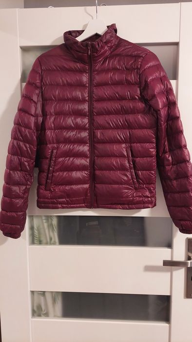 Puchowa Kurtka bordowa