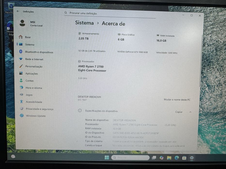 AMD Ryzen 7 16gb ddr4