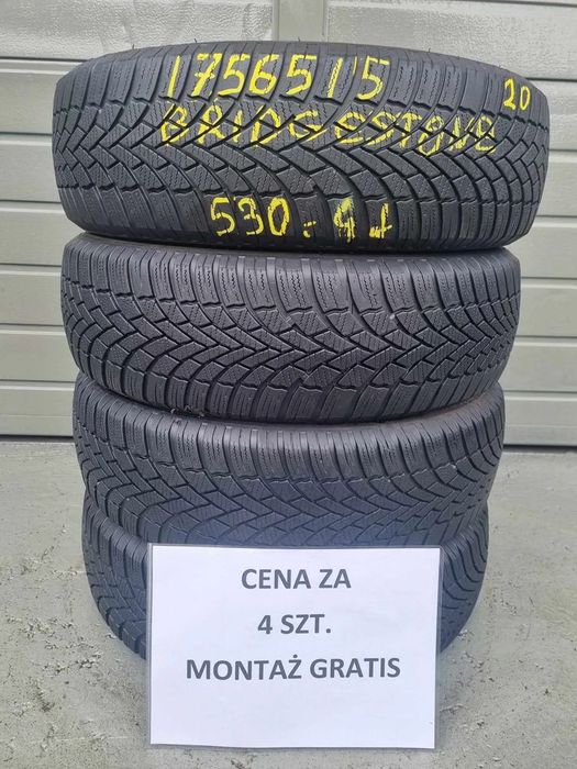 175/65/15 cena za 4 szt. zimowe** bridgestone wa-wa centrum