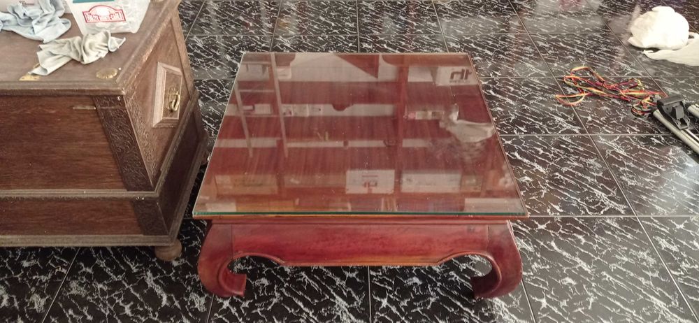 Mesa de salão madeira exótica