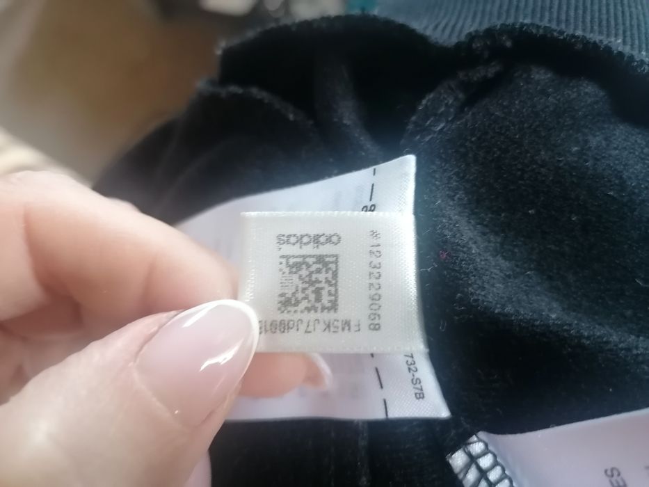 Bluza adidas czarna rozpinana XS