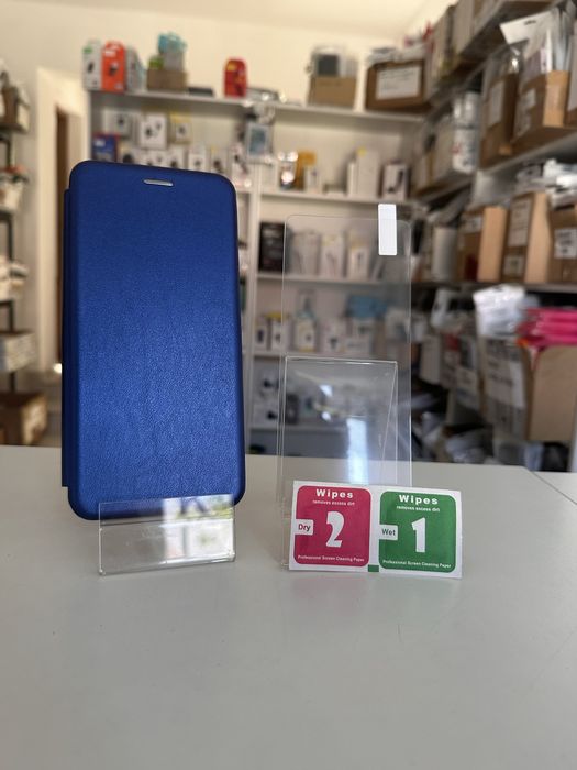 Etui z klapką zamykane + SZKŁO do MOTOROLA MOTO G05 / G15 / G15 POWER