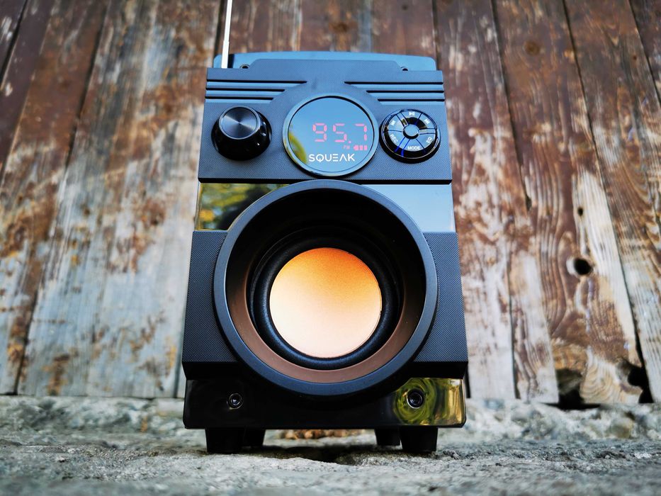 Radioodtwarzacz FM GŁOŚNIK BLUETOOTH Subwoofer Kolumna Wieża BUDOWLANE