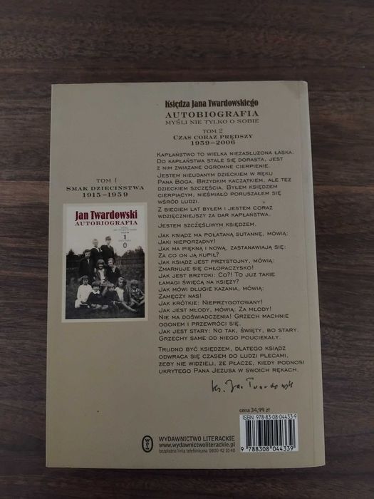 książka "Jan Twardowski Autobiografia. Myśli nie tylko o sobie. Tom 2"