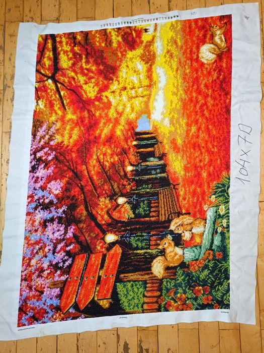 Картина бісером осінній ліс