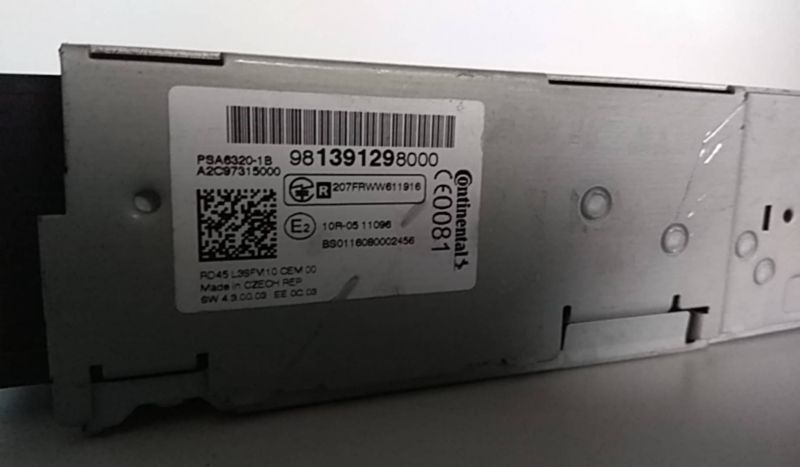 Rádio / auto-rádio PEUGEOT 308 II