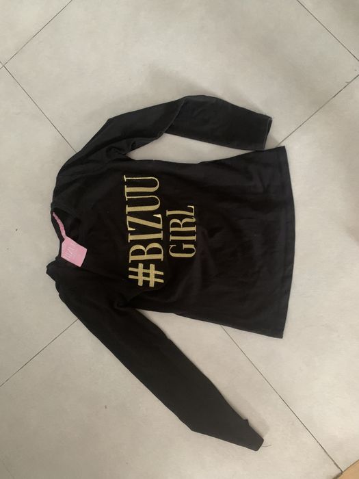 Bluzka bizuu czarna dlugo rekaw s/m