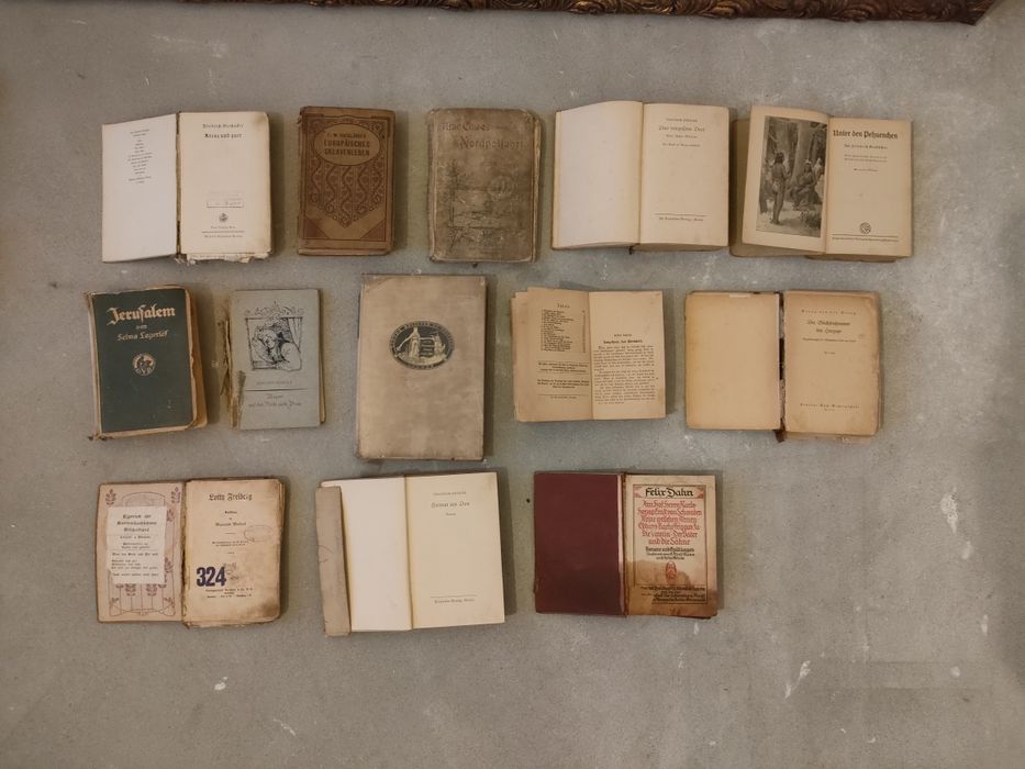 Stare książki po niemiecku – 14 sztuk z XIX/XX w. – unikalna kolekcja