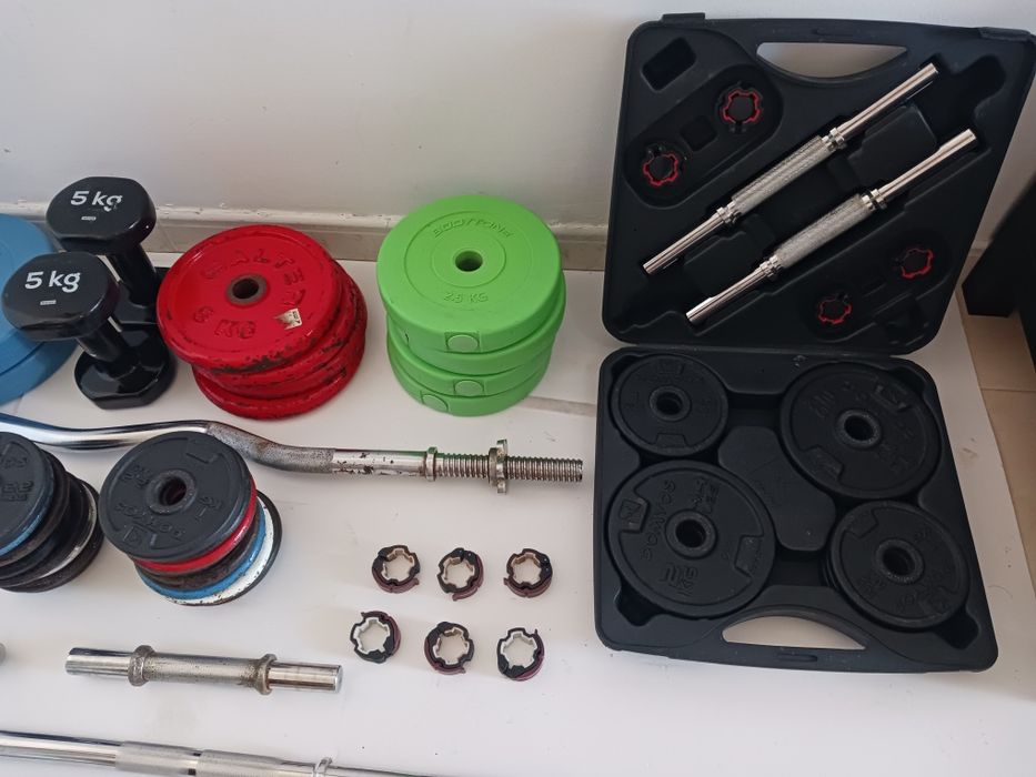 Material de musculação impecável
