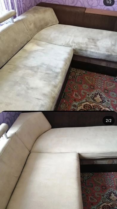 Химчистка мягкой мебели и ковров с удалением запахов. Оплата частями