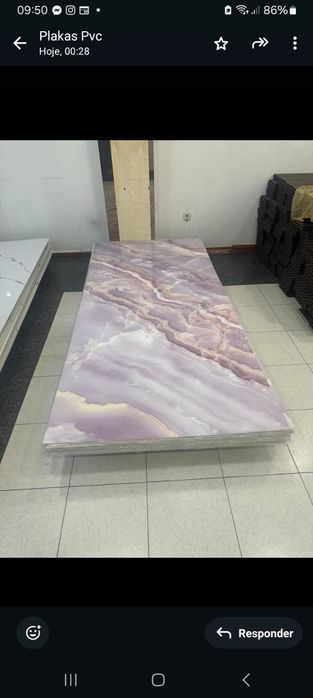 Placas PVC efeito mármore (Onix)