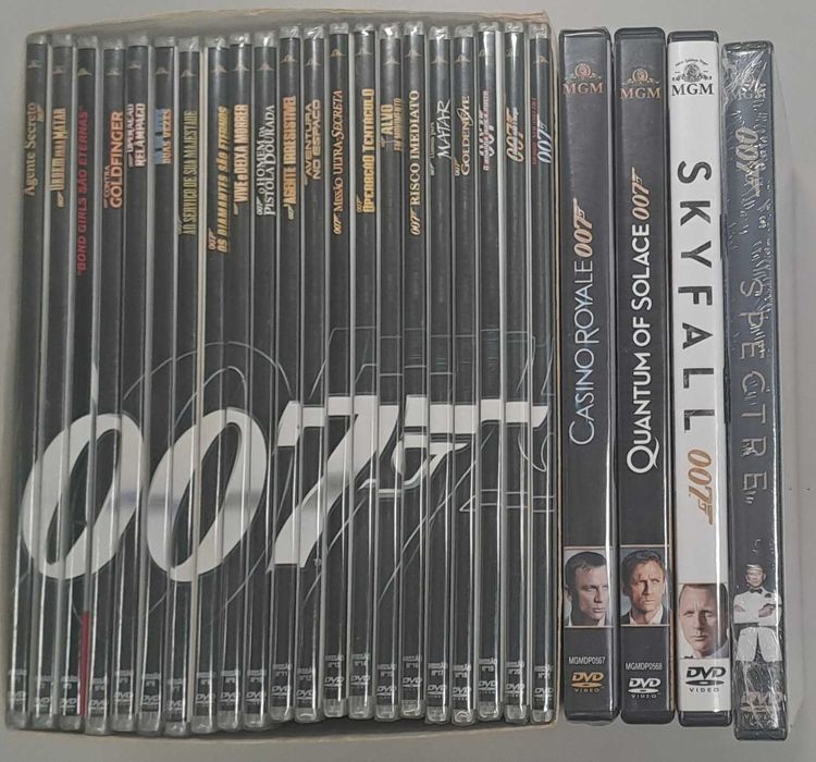 Pack 1 com 25 Filmes do 007 (21 Novos e Selados), Inclui o Spectre