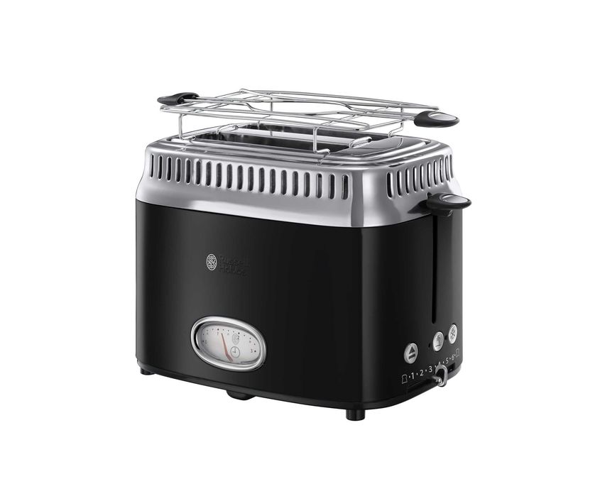 Тостер Russell Hobbs Retro Black 21681-56 [Клас енергоспоживання A+]