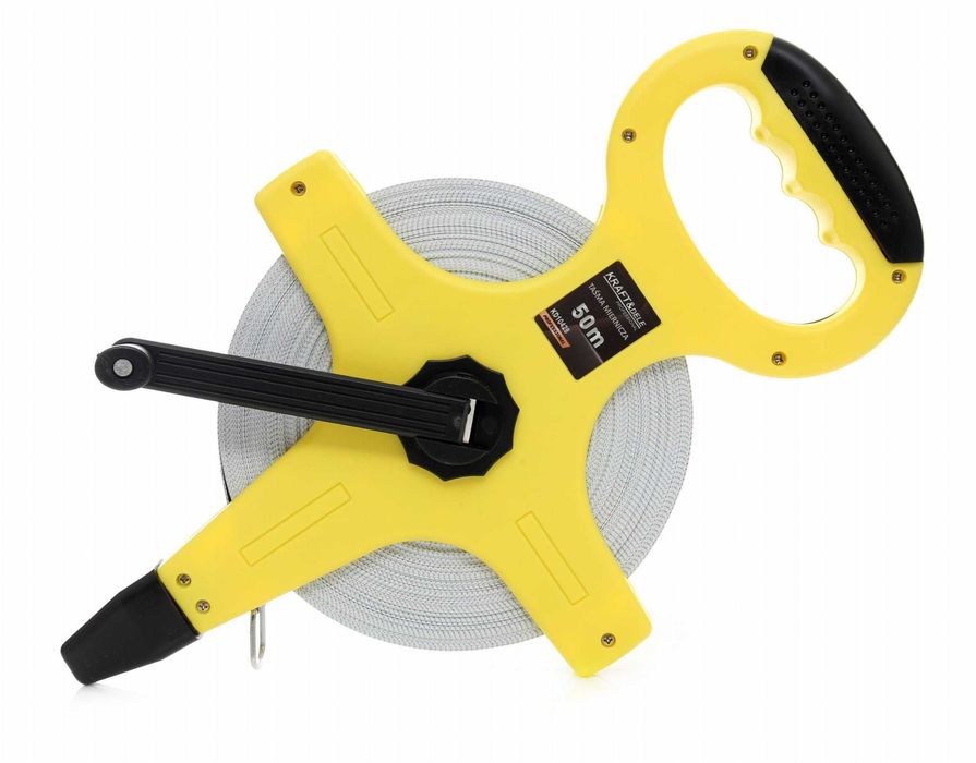 MIARA TAŚMA MIERNICZA METRÓWKA Zwijana Miarka Miara Taśmowa Korbkę 30M