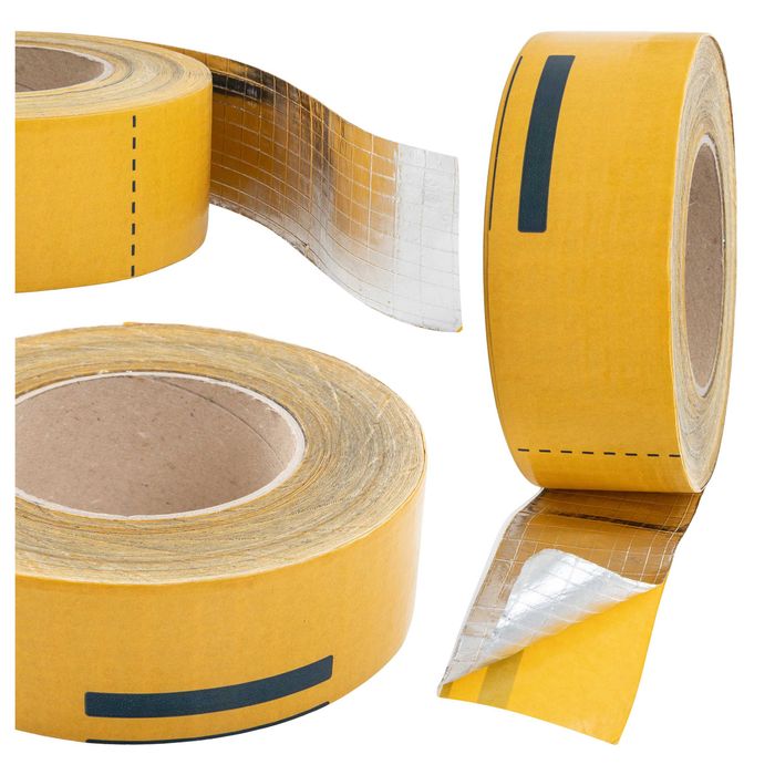 Taśma aluminiowa zbrojona Bitmat montażowa 48mm 45m