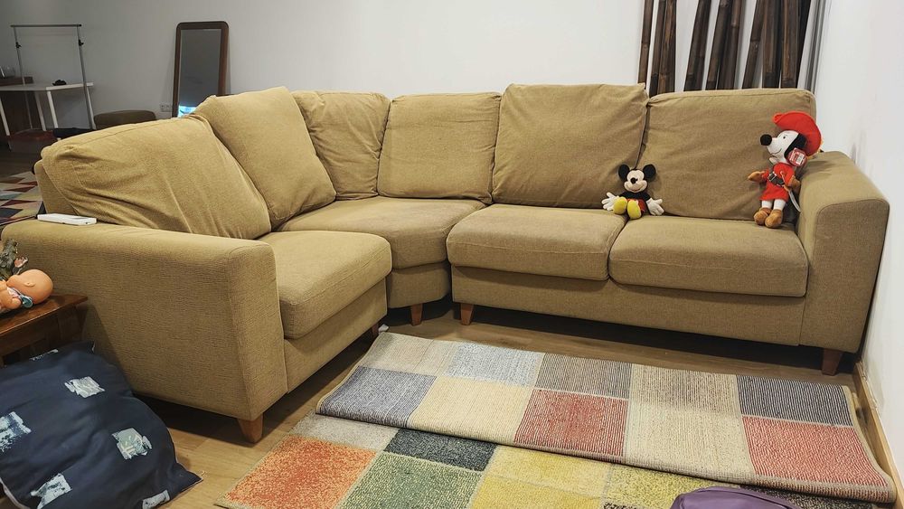 Sofá 3 Lugares Tecido Courtisane