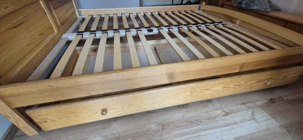Łóżko sosnowe rama pojemnik stelaż 1800x2000