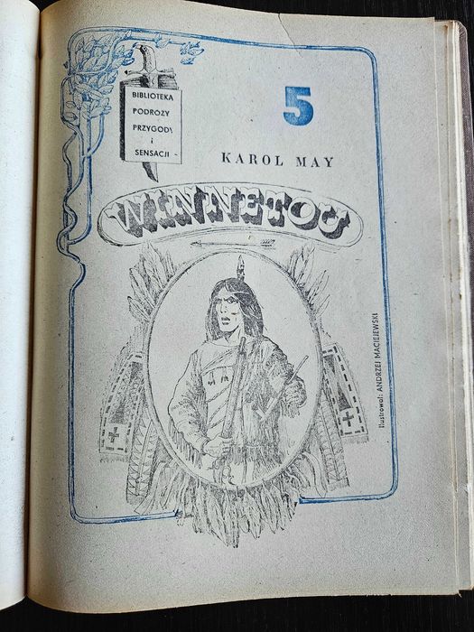 Winnetou (zbiór zeszytów 1-6), K. May, Szczecin 1982