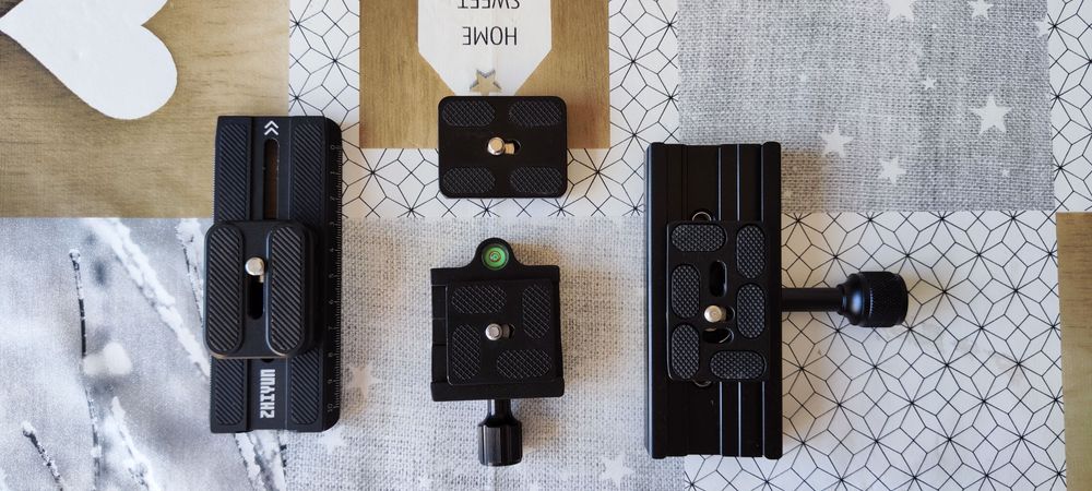 Conjunto de Sapatas Quick Release para câmaras