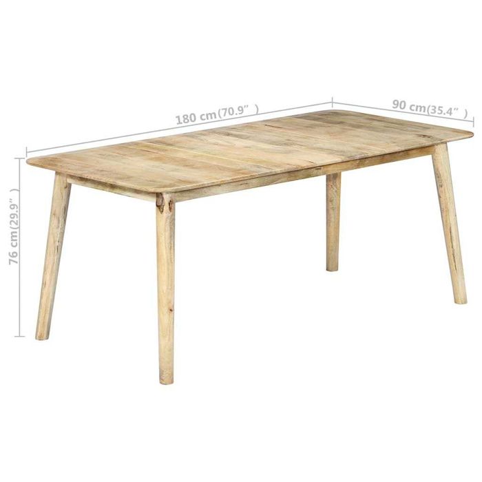 Mesa de Jantar - 1,80 Madeira maciça