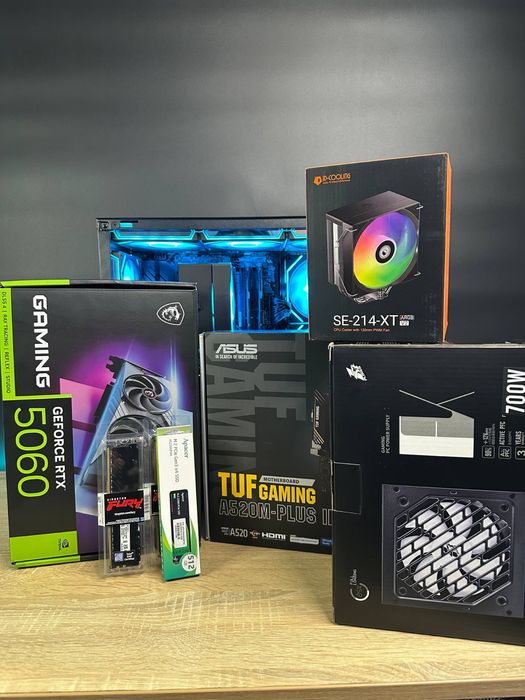 ПК rtx5060 Ryzen 5 5600 16 gb ddr4 ssd m2