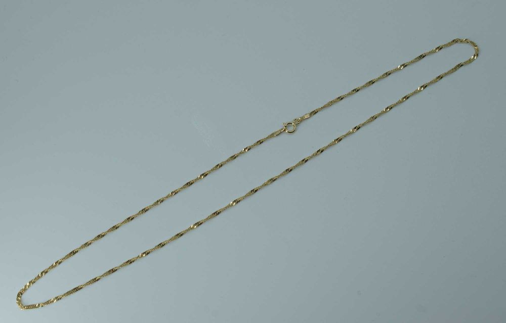 Złoty łańcuszek 585 2,34gram 45cm Singapur Nowy WYSYŁKA GRATIS