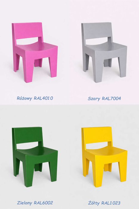 Stolik i krzesełko dla dzieci 2–6 lat – MDF, loft handmade OD STOLARZA