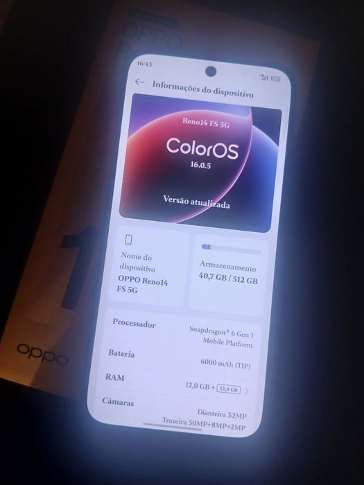 Oppo reno 14 Fs 5g