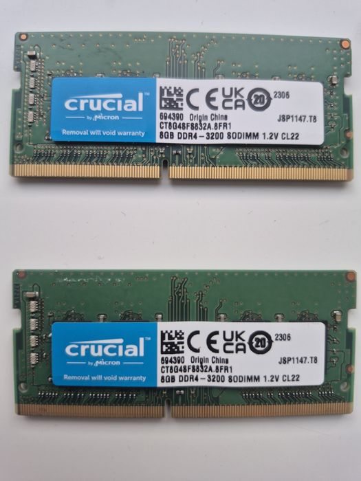 Crucial 8 GB SO-DIMM DDR4 3200 MHz