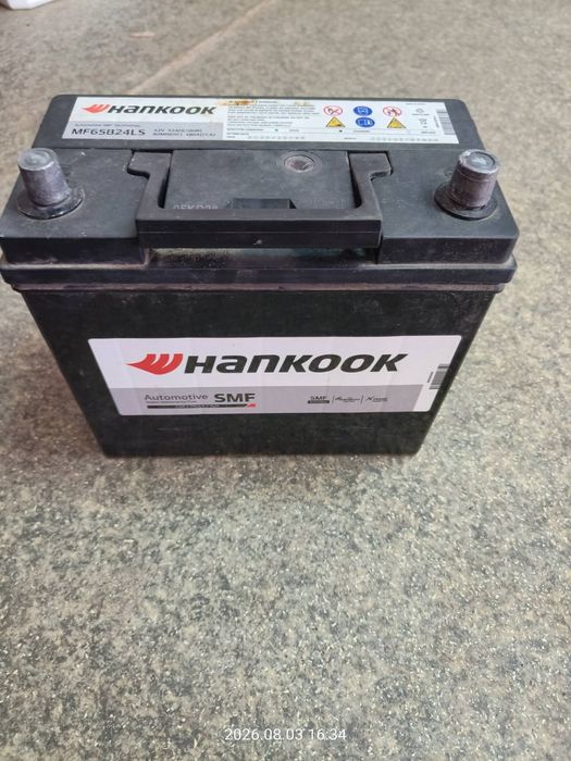 Продам авто аккумулятор Hankook MF65B24LS 52Ah 480A (12V) Asia