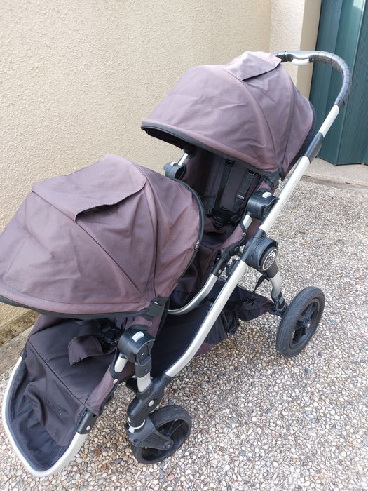 Carrinho para gémeos ,em azul ,usado ,mas em bom estado