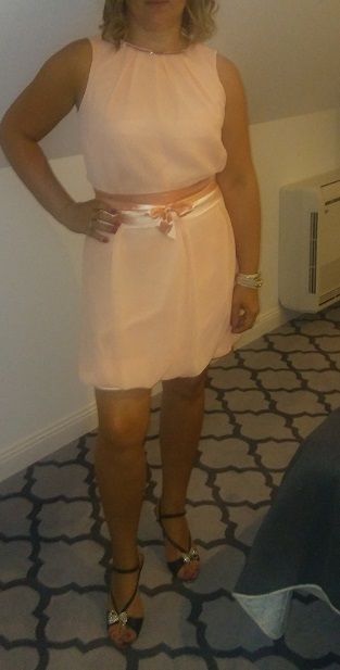 Sukienka rozm 38 lososiowa jak nowa