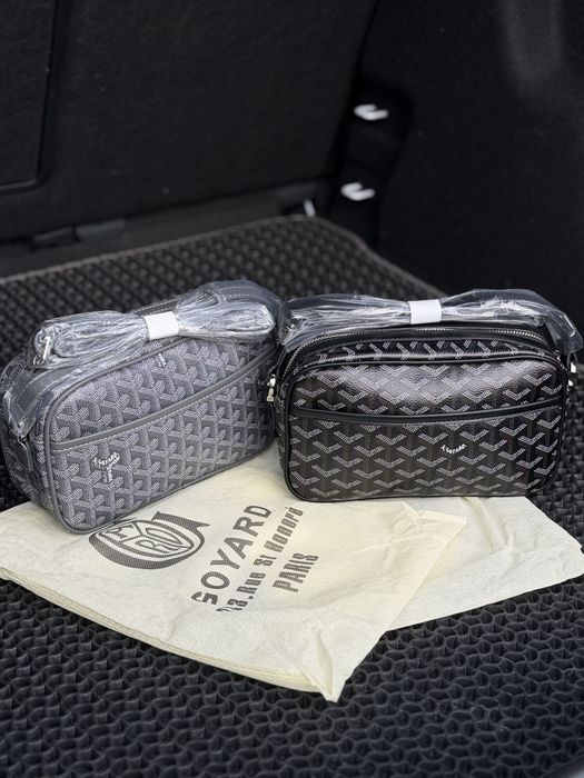 Сумка goyard чорна / сумка гоярд сіра / монограмна сумка / чоловіча сумка / гоярд / чоловіча сумка / goyard / мужская сумка / трендовая сумка