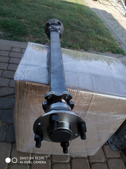 NOWA oś do przyczepki wózka ogrodowego atv mauzer