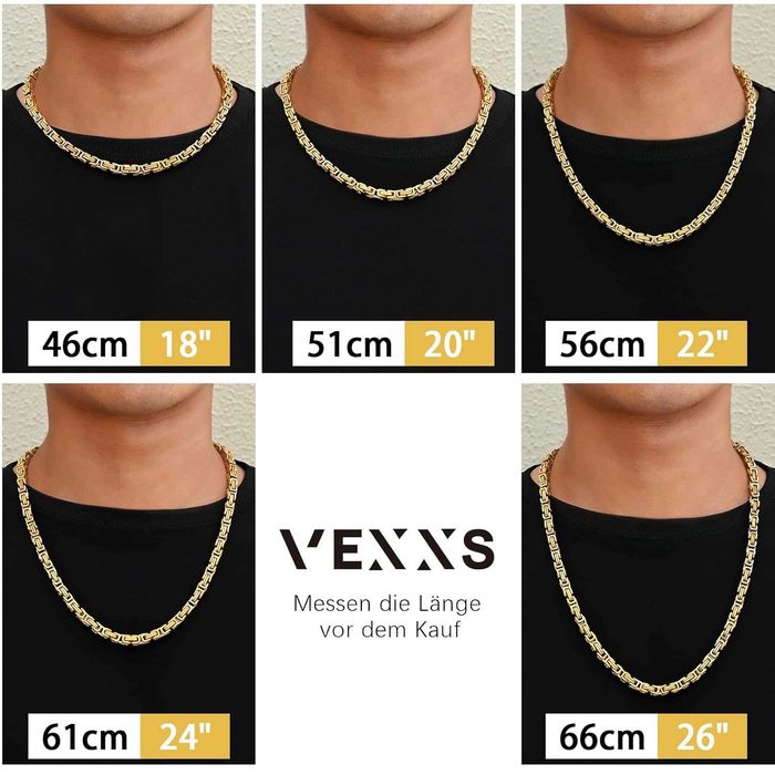 Naszyjnik męski VEXXS 4/6 mm