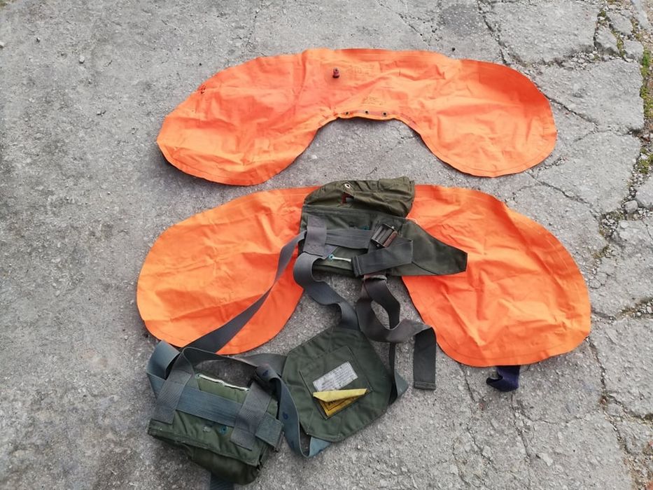 Colete salva vidas de piloto, década de 70