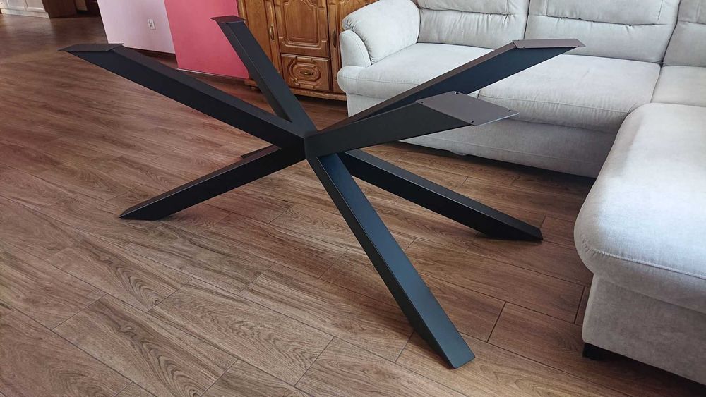 Nogi metalowe Typu PAJĄK XXL 140x75 profil 80X80 do stołu blatu stelaż