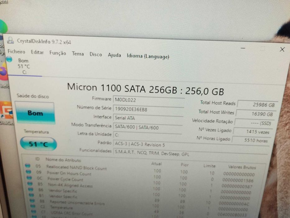Disco SSD M2 SATA 256GB