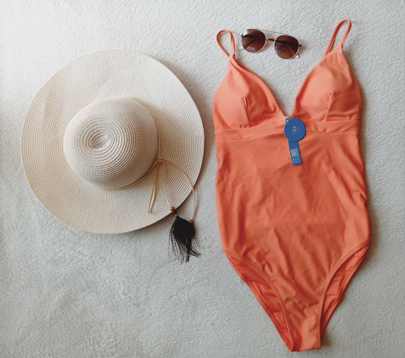 Strój kąpielowy jednoczęściowy Cupshe łosoś