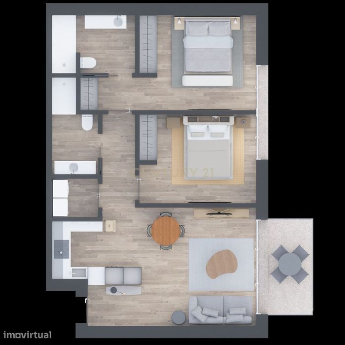 Gião Park – T2 NOVO com elevador, varanda, garagem e arrumos