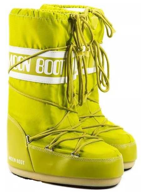 Buty śniegowce MOON BOOT NYLON limonka R 39-41