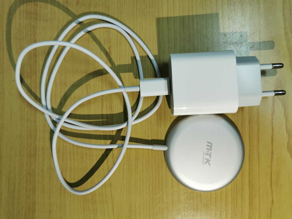 Carregador Telemóvel Sem Fios Moveteck TA0302 com Alimentação e Manual