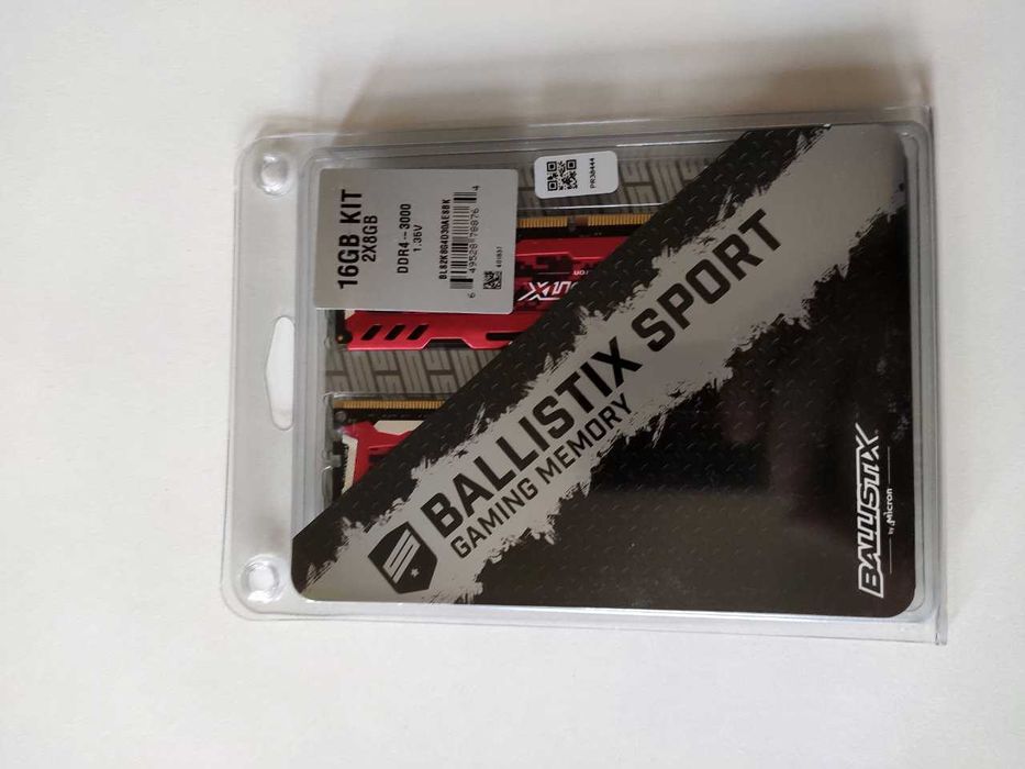 Pamięć RAM Ballistix Sport DDR4 16GB kit ( 2 x 8GB ) 3000Mhz 16CL