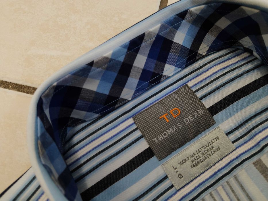 THOMAS DEAN USA - NOWA! z LOGO Koszula Męska rozmiar XL